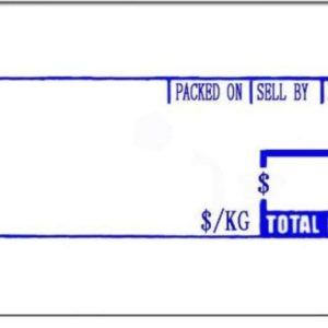 SCALE LABEL 58 X 40MM 21,000PC BLUE